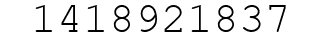 Number 1418921837.