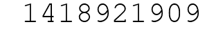 Number 1418921909.