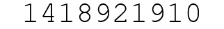 Number 1418921910.