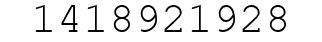 Number 1418921928.