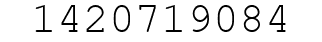 Number 1420719084.