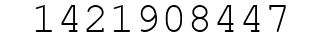Number 1421908447.
