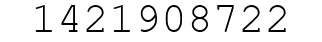 Number 1421908722.