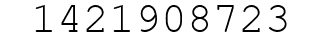 Number 1421908723.