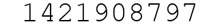 Number 1421908797.