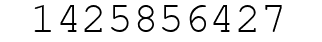 Number 1425856427.