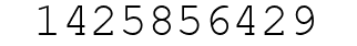 Number 1425856429.
