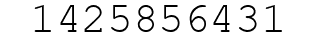 Number 1425856431.