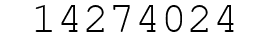 Number 14274024.