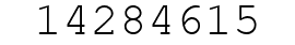 Number 14284615.