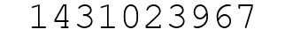 Number 1431023967.