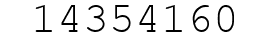 Number 14354160.