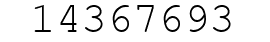 Number 14367693.