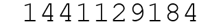 Number 1441129184.
