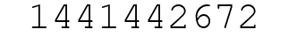 Number 1441442672.