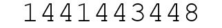 Number 1441443448.