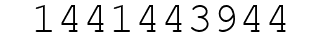 Number 1441443944.