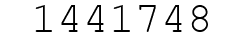 Number 1441748.