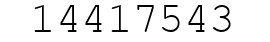 Number 14417543.