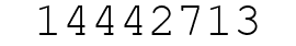 Number 14442713.