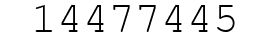 Number 14477445.