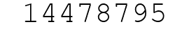 Number 14478795.