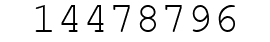 Number 14478796.