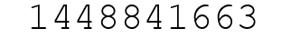 Number 1448841663.