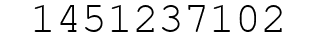 Number 1451237102.