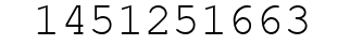 Number 1451251663.