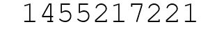 Number 1455217221.