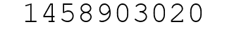 Number 1458903020.