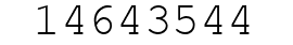 Number 14643544.