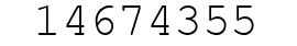 Number 14674355.