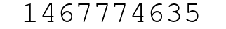 Number 1467774635.