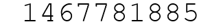 Number 1467781885.