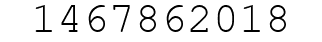 Number 1467862018.