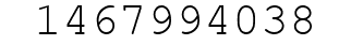 Number 1467994038.