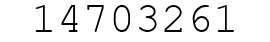 Number 14703261.