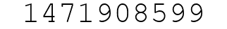 Number 1471908599.