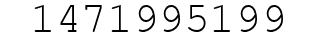 Number 1471995199.