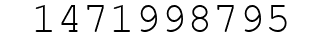 Number 1471998795.