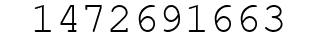 Number 1472691663.