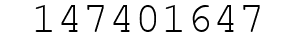 Number 147401647.