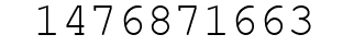 Number 1476871663.