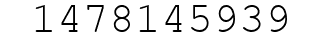 Number 1478145939.