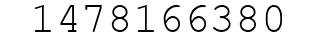Number 1478166380.