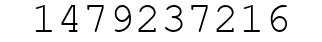 Number 1479237216.