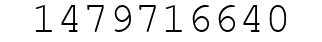 Number 1479716640.
