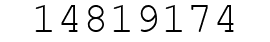 Number 14819174.